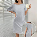 Spring And Summer Home Wear Comfort And Casual Loose Women's Nightdress Short Sleeve Pajamas