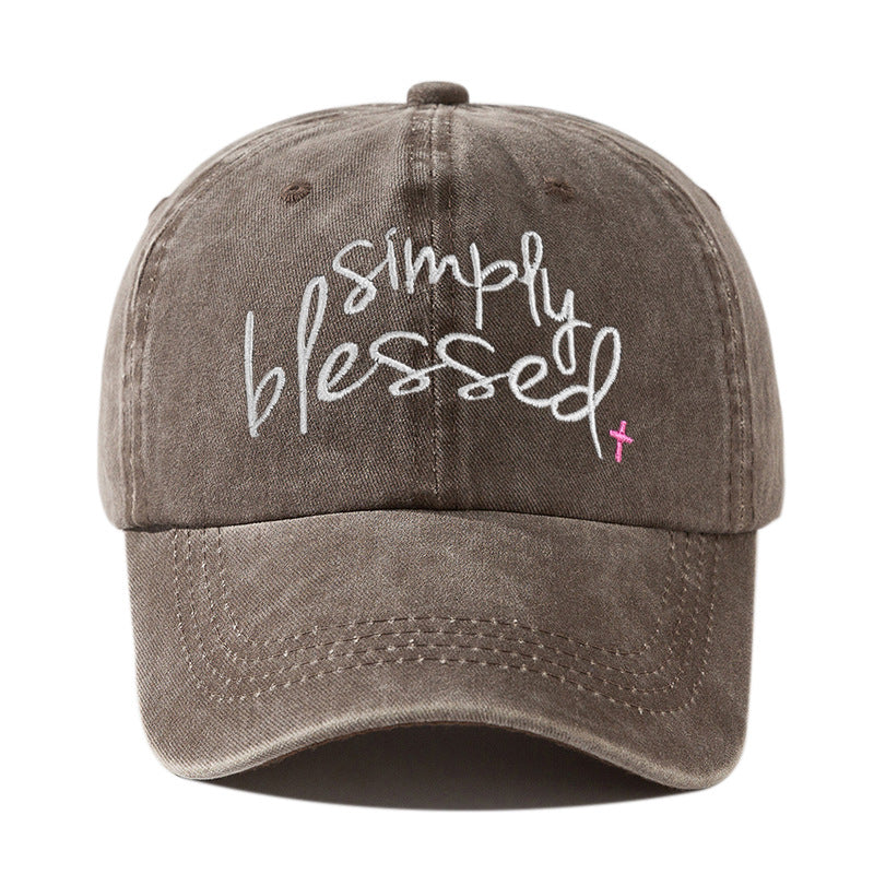 “Simply Blessed” Embroidered Cap