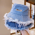Distressed Denim Bucket Hat