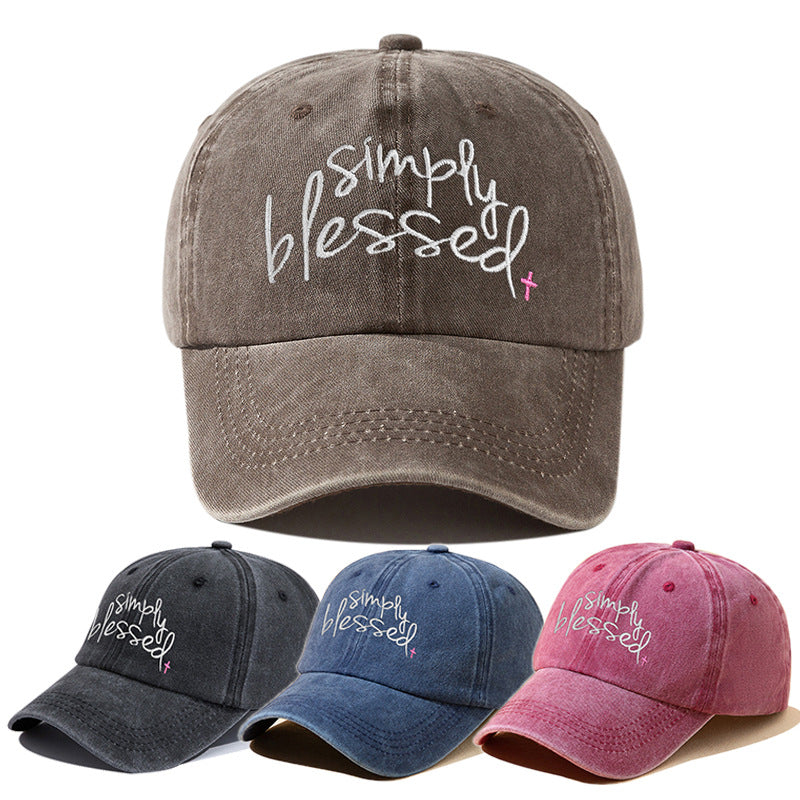 “Simply Blessed” Embroidered Cap