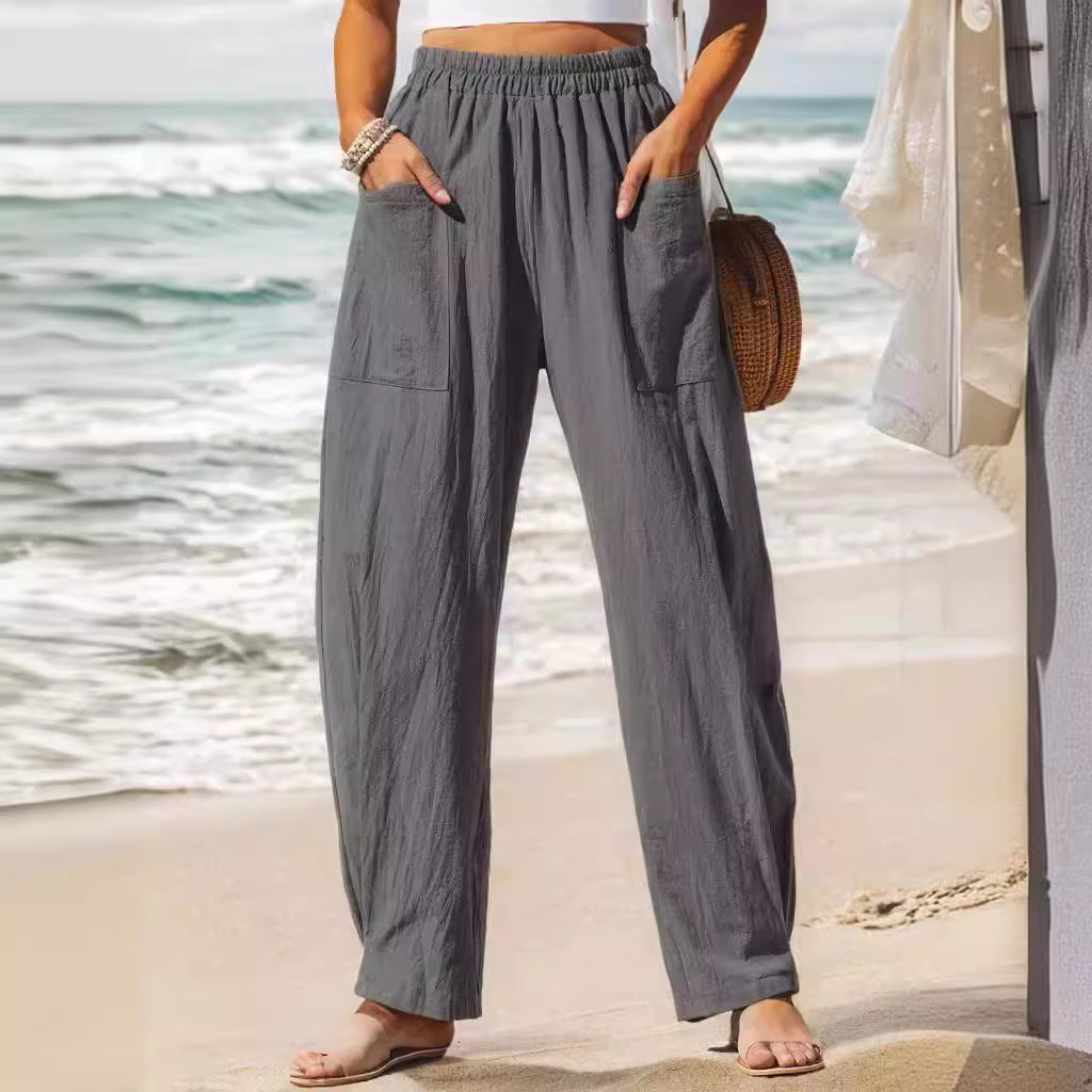 Cotton-Linen Vacation Pants