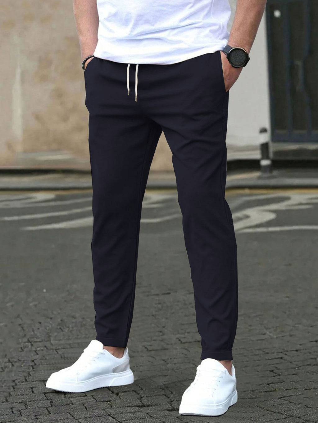 Slim Cropped Casual Pants product image