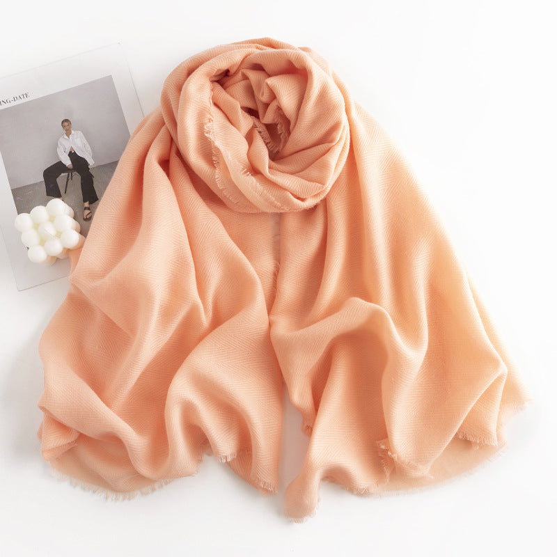 Herringbone Tassel Scarf