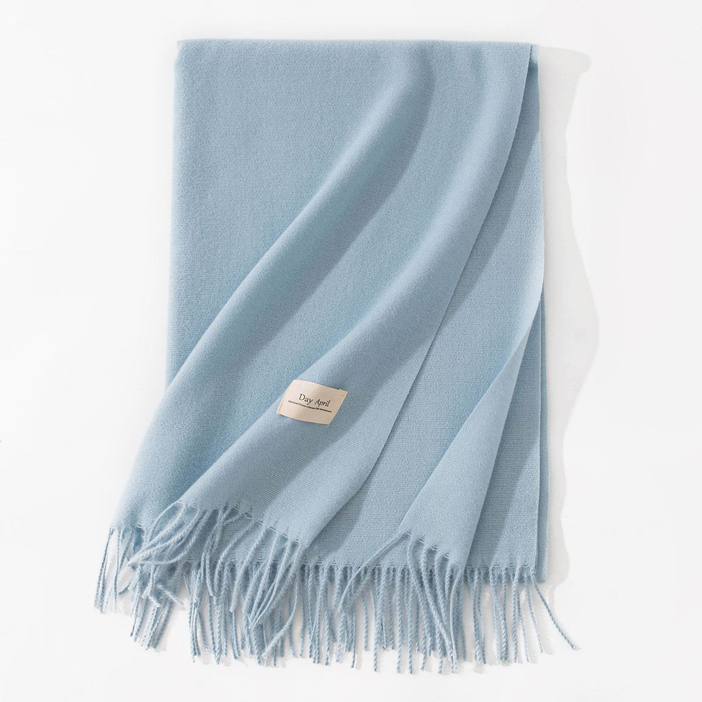 Cashmere-Feel Tassel Scarf