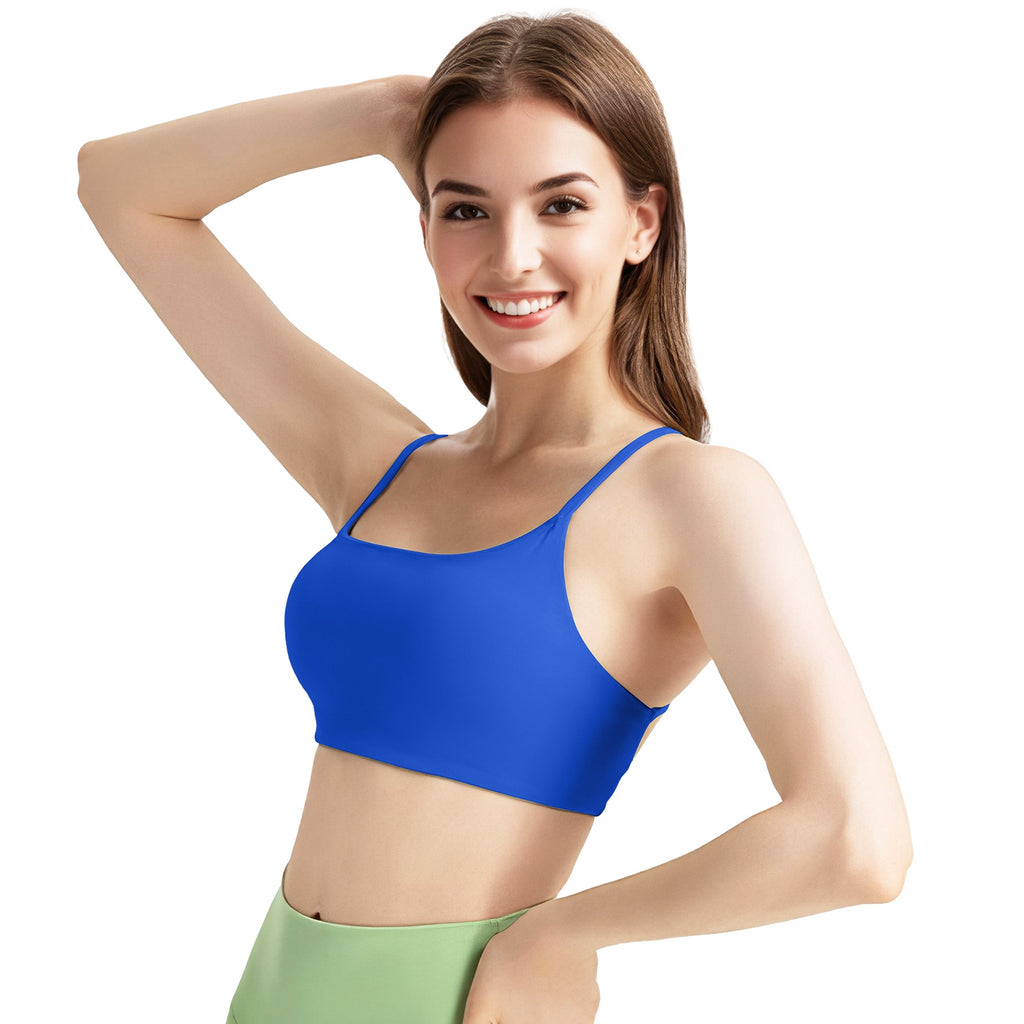 Cross-Back Padded Sports Bra