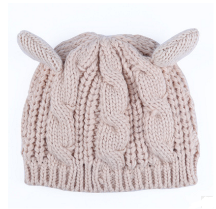 Autumn Winter Cat Ear Knit Beanie