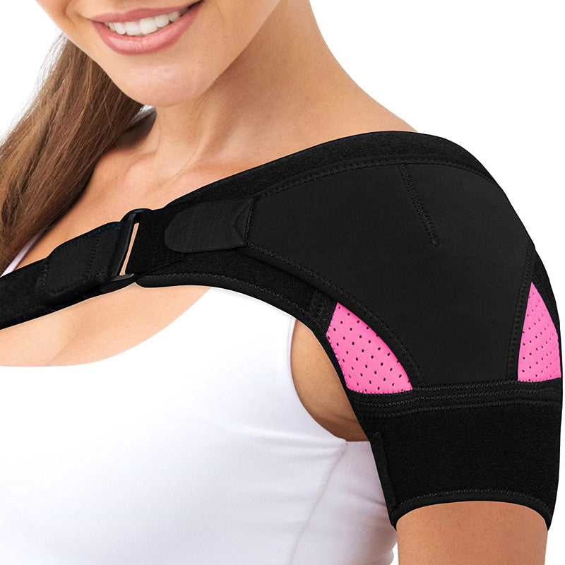 Breathable And Ice Pack Sports Shoulder Pads Shoulder Brace With Pressure Pad Suitable For Both Men And Women Adjustable Shoulder Brace For Left And R