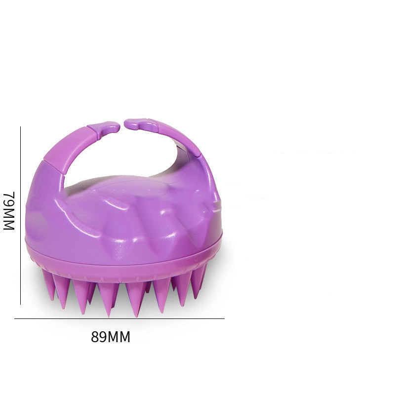 Factory Direct Sales Amazon Hot Sale Hand-held Silicone Shampoo Brush Massage Brush Shampoo Comb Bath Massage Tool