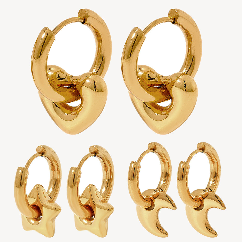 Glossy Stainless Steel Earrings product image