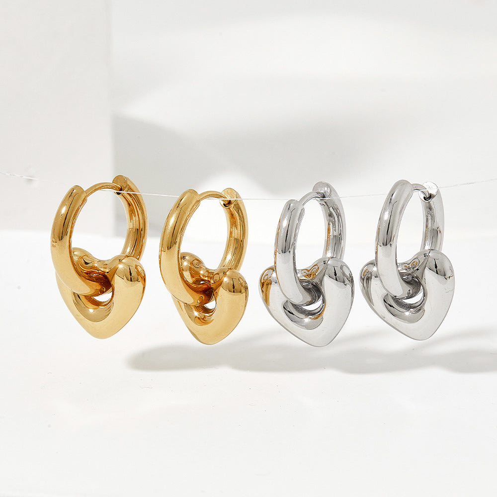 Glossy Stainless Steel Earrings product image