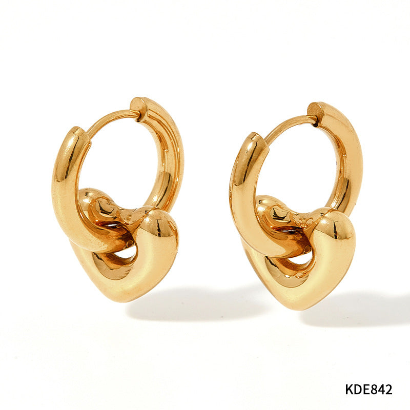 Glossy Stainless Steel Earrings product image