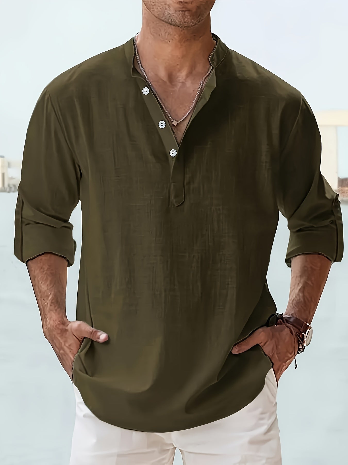 Breathable Long-Sleeve Button-Down product image