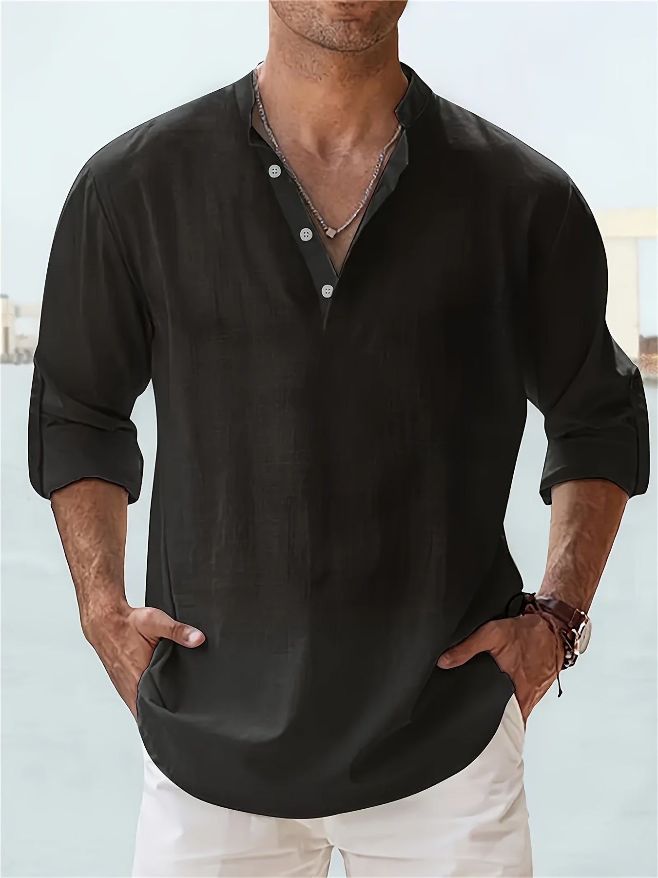 Breathable Long-Sleeve Button-Down product image