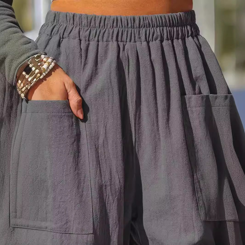 Cotton-Linen Vacation Pants