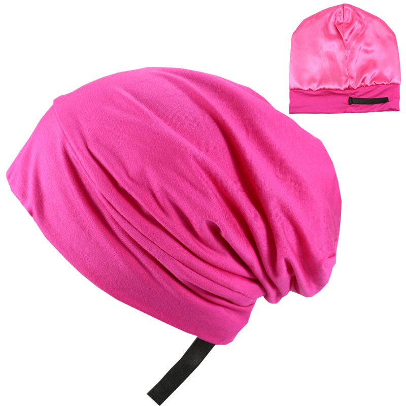 Adjustable Satin-Lined Bonnet