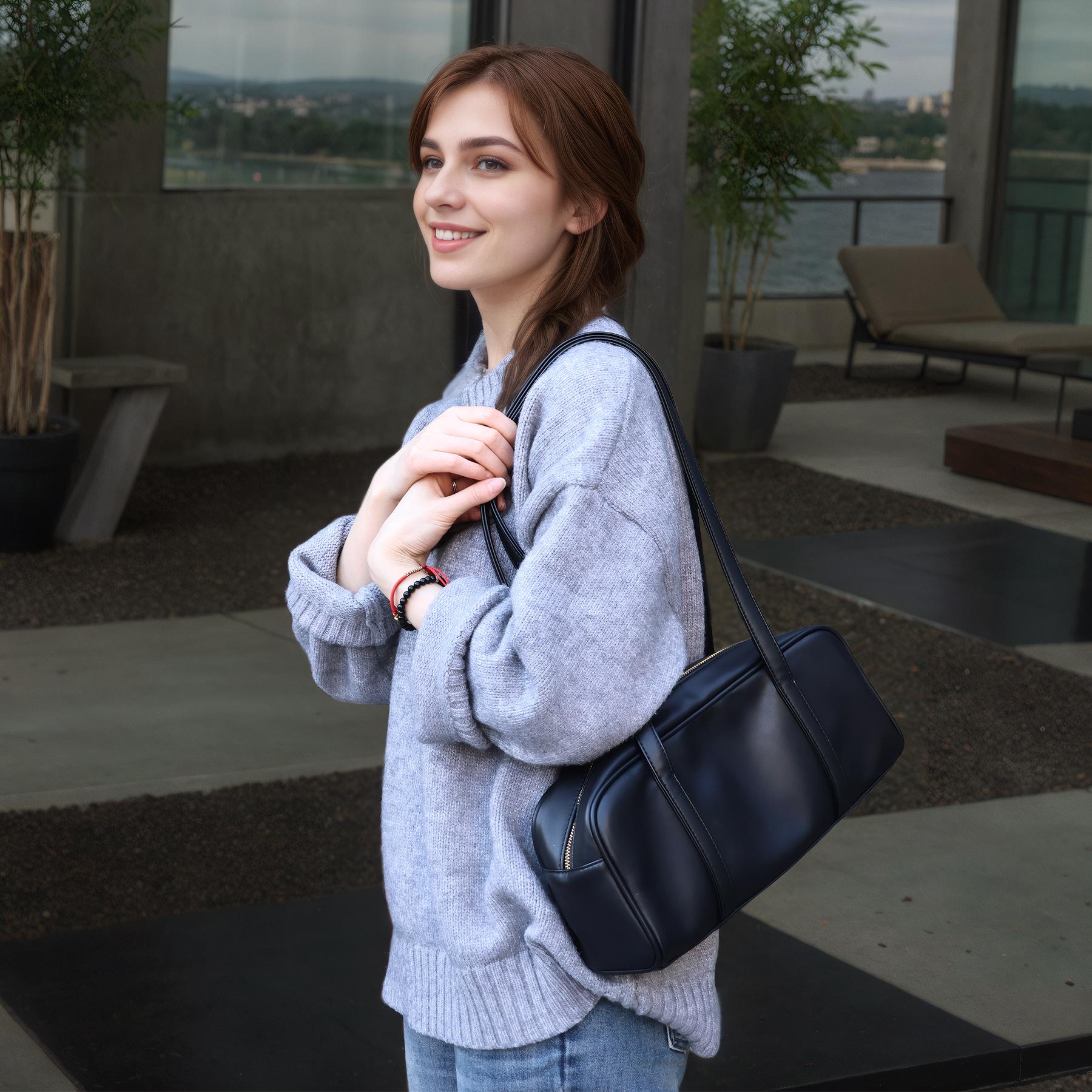 Structured White Shoulder Bag product image