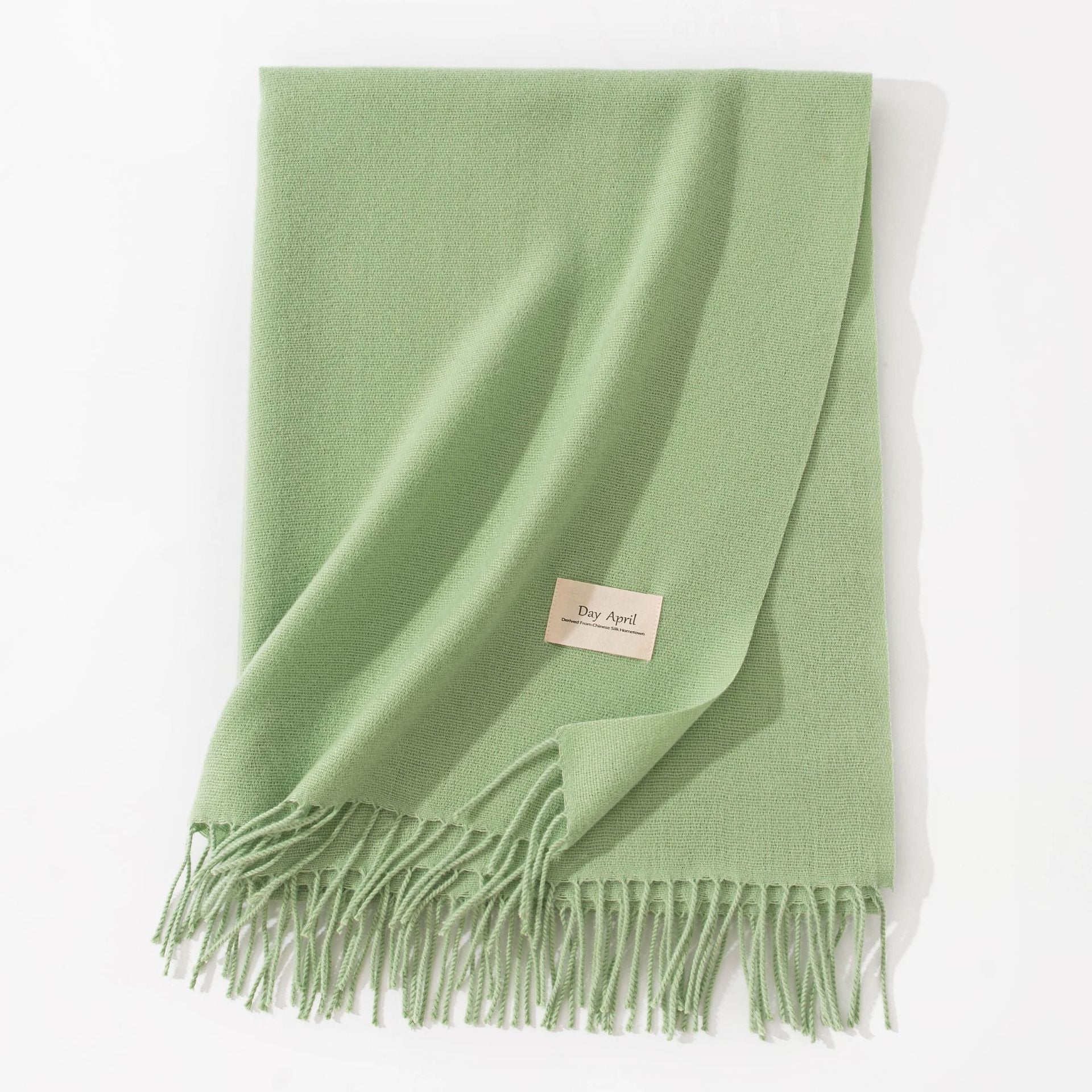 Cashmere-Feel Tassel Scarf