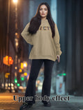 Fashionable Solid Color Long Sleeved Printed Hoodie For Both Men And Women