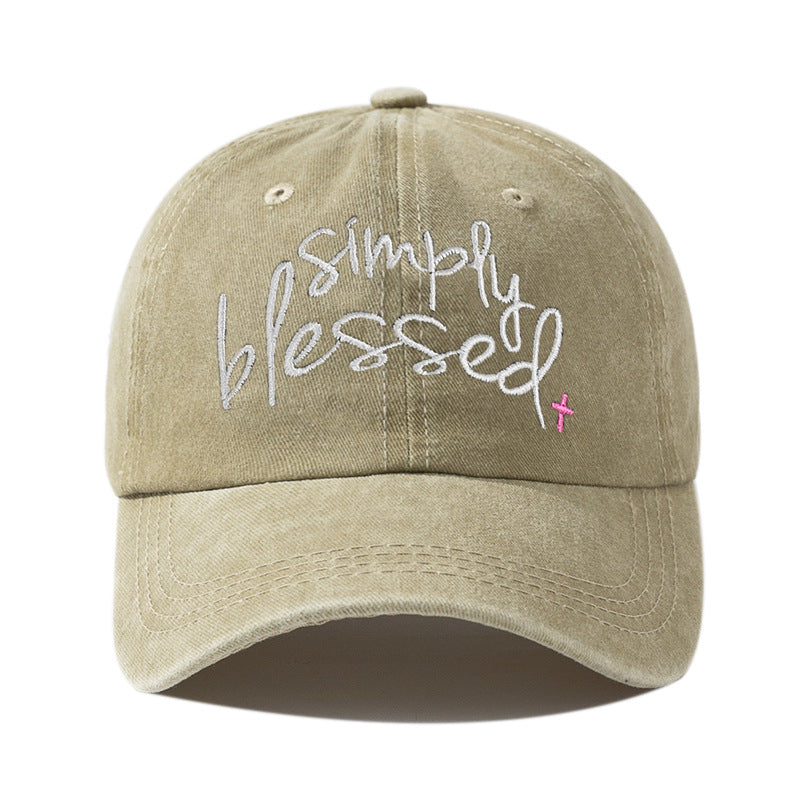 “Simply Blessed” Embroidered Cap