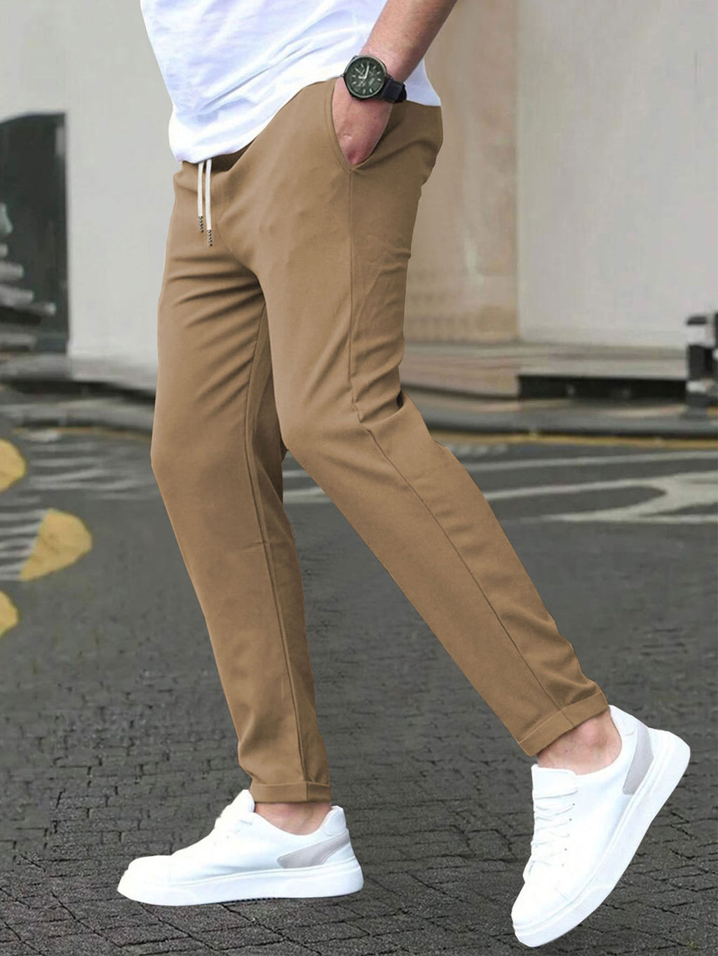 Slim Cropped Casual Pants product image
