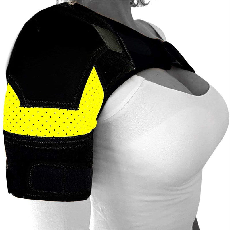 Breathable And Ice Pack Sports Shoulder Pads Shoulder Brace With Pressure Pad Suitable For Both Men And Women Adjustable Shoulder Brace For Left And R