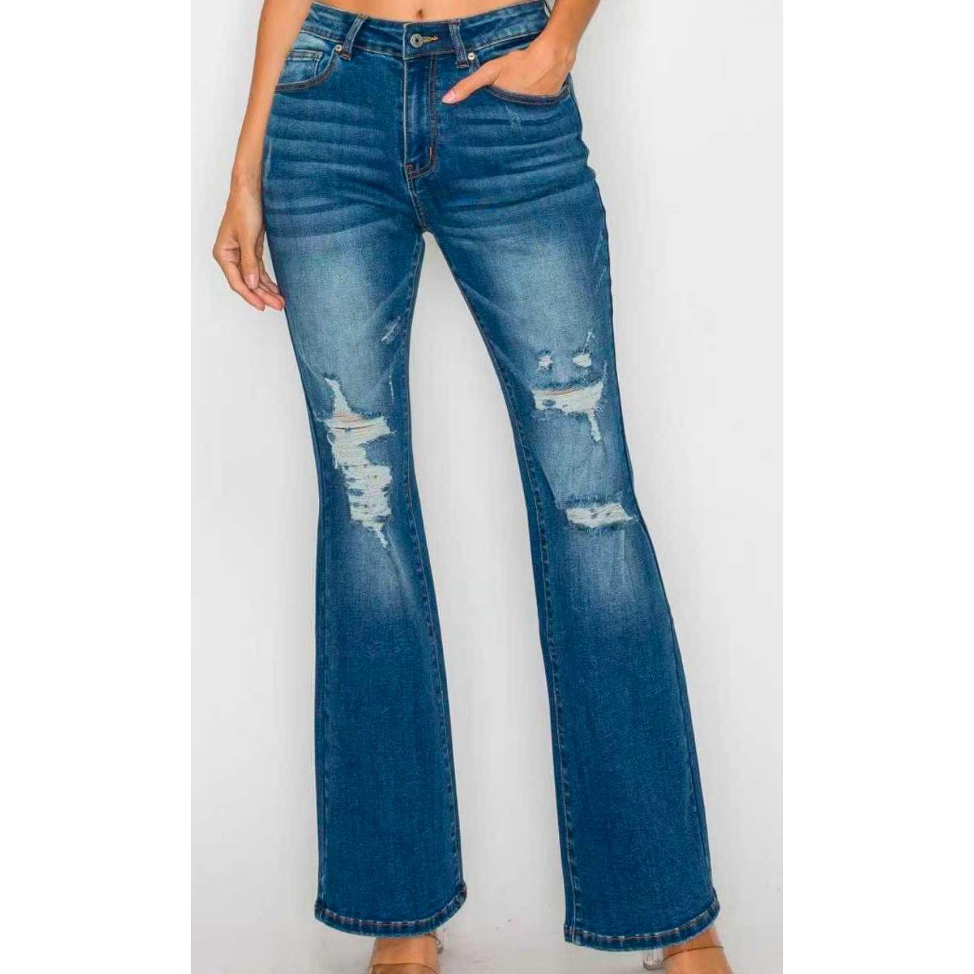 High-Waist Ankle Skinny Jeans
