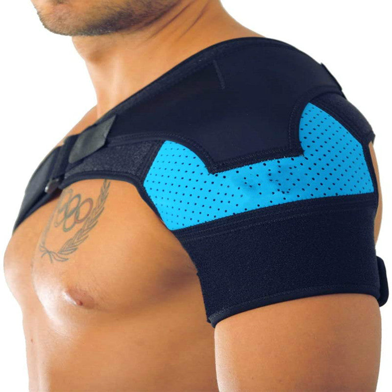 Breathable And Ice Pack Sports Shoulder Pads Shoulder Brace With Pressure Pad Suitable For Both Men And Women Adjustable Shoulder Brace For Left And R