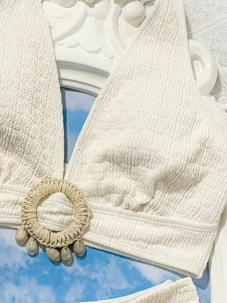 Shell-Trim White Bikini product image