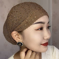 Rhinestone Lace Beanie
