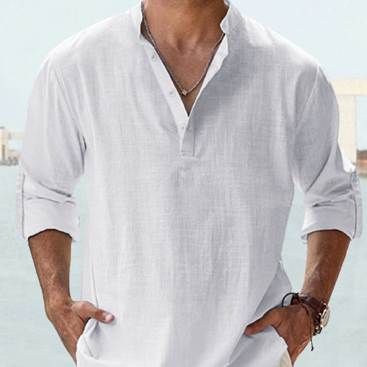 Cotton-Linen Long-Sleeve Shirt product image