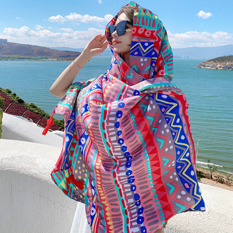 Ethnic Print Travel Scarf product image