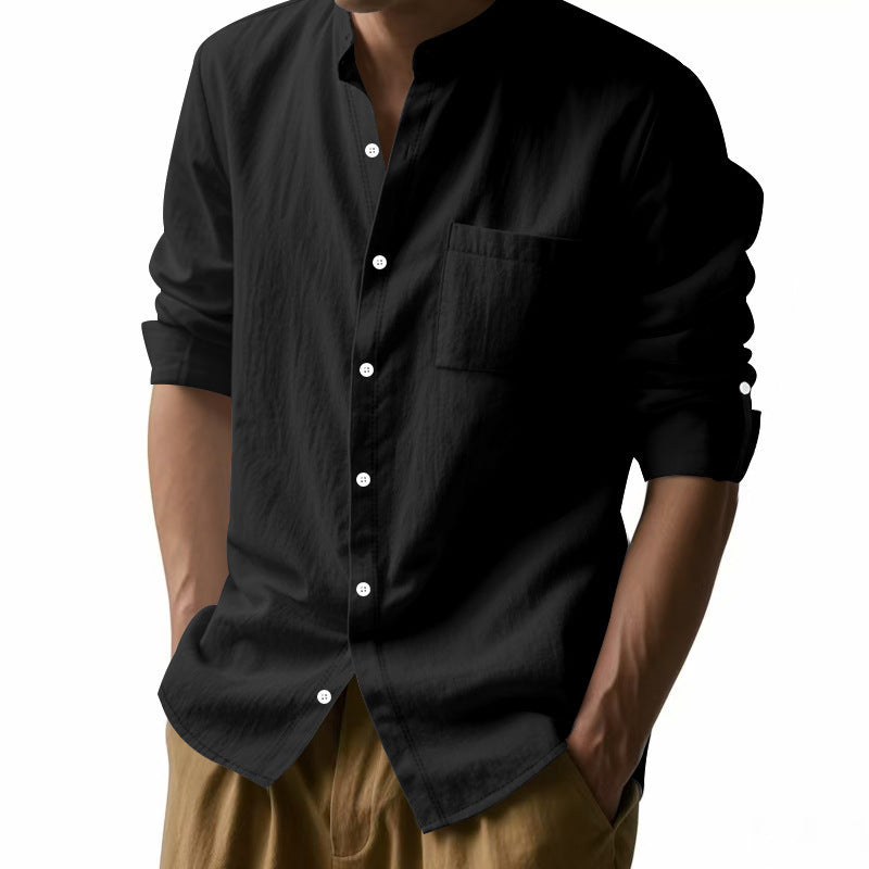 Stand-Collar Pocket Shirt product image