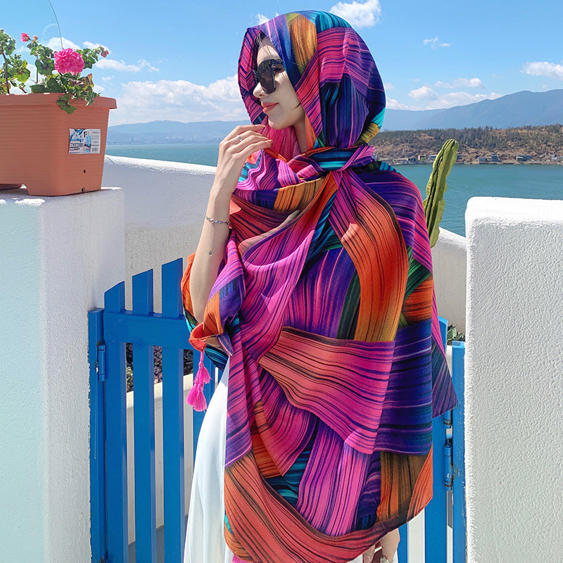Ethnic Print Travel Scarf product image