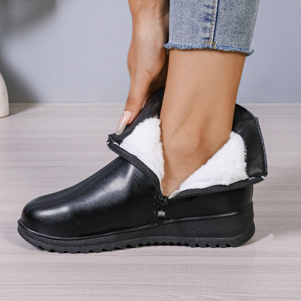 Fleece-Lined Side-Zip Ankle Boots product image