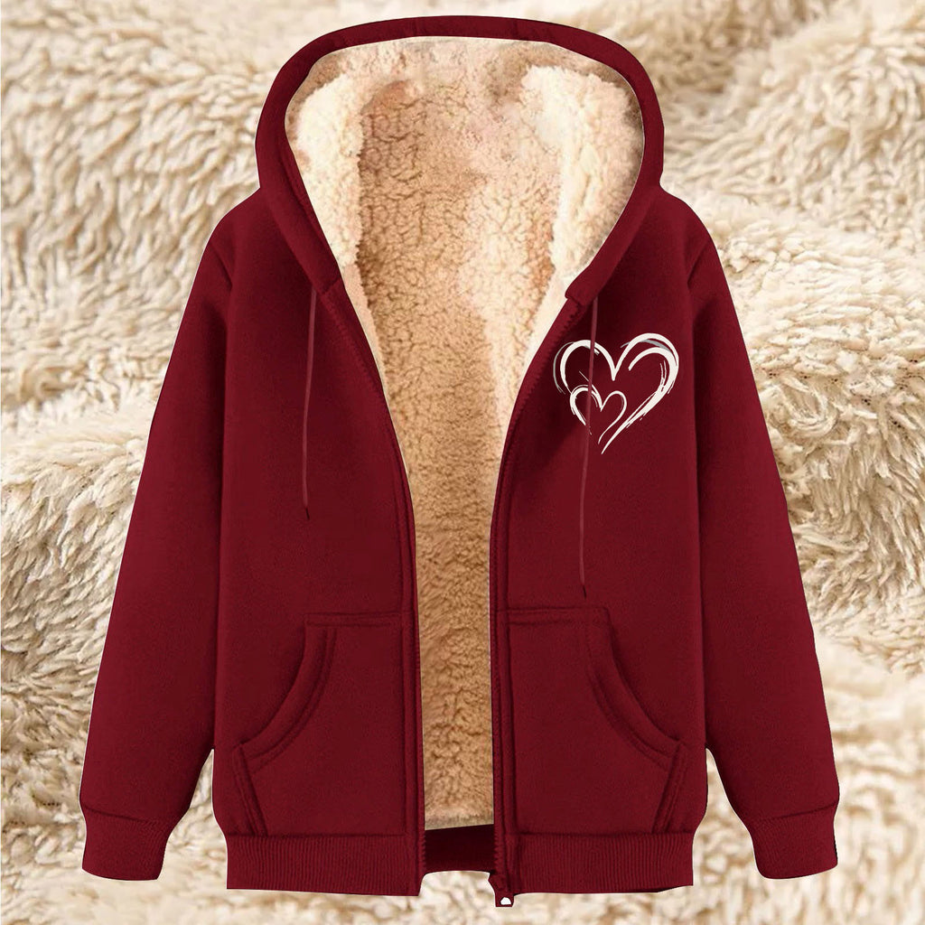 Sweater Men's Fleece-lined Thickened Men's Winter Lambskin