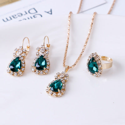 Waterdrop Rhinestone Jewelry Set product image