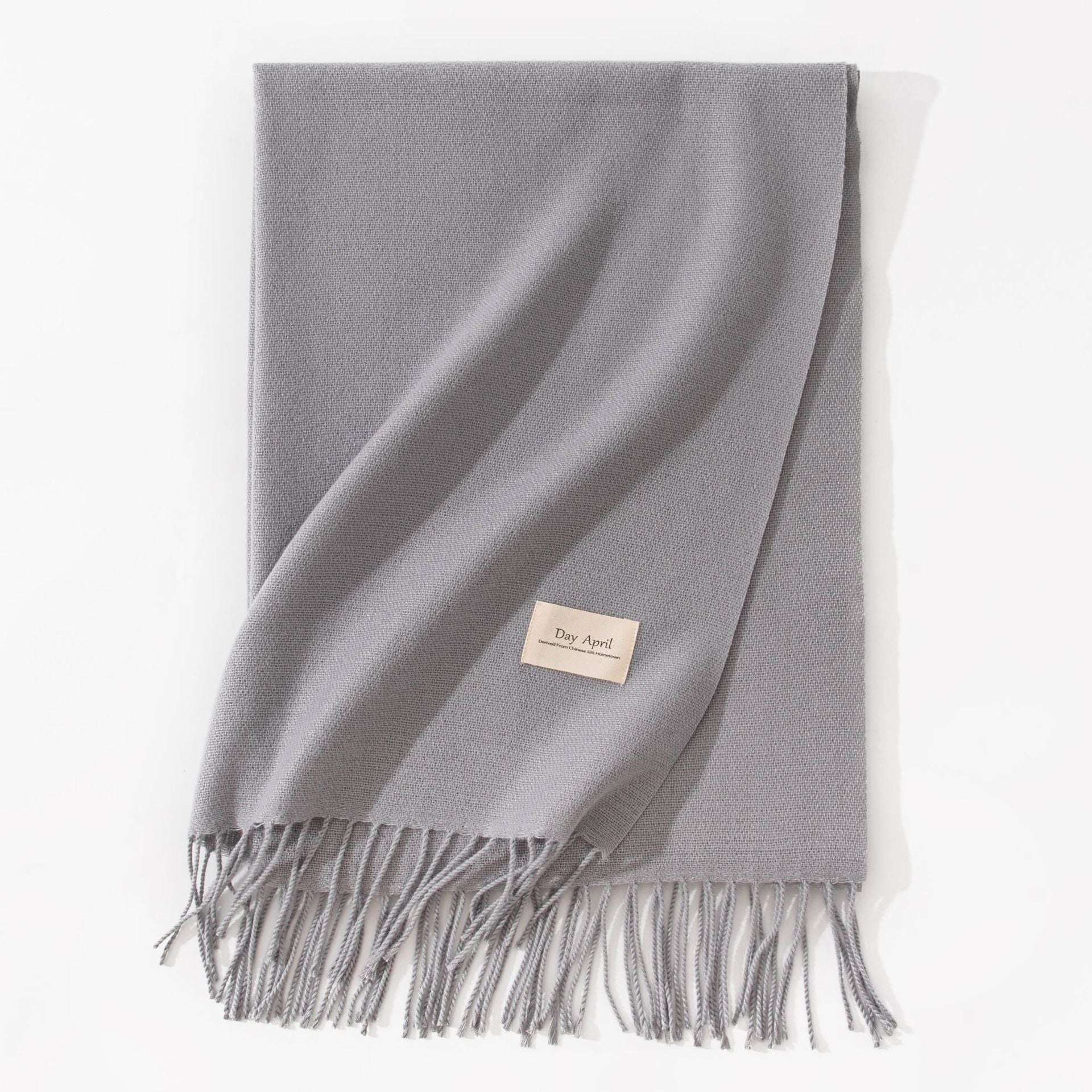 Cashmere-Feel Tassel Scarf