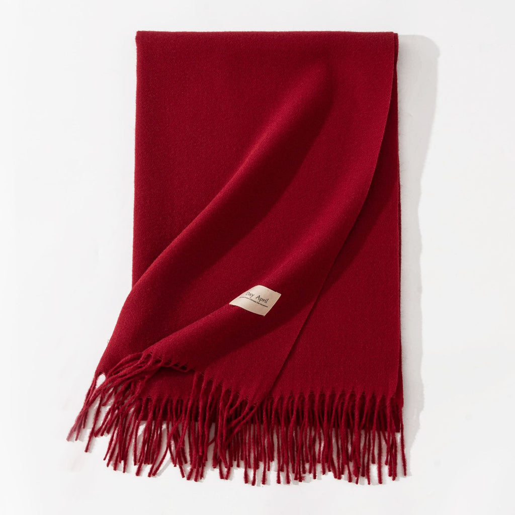 Cashmere-Feel Tassel Scarf