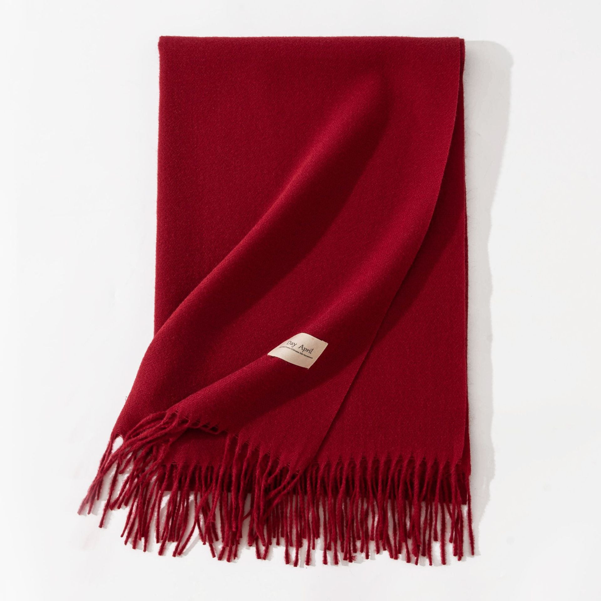 Cashmere-Feel Tassel Scarf