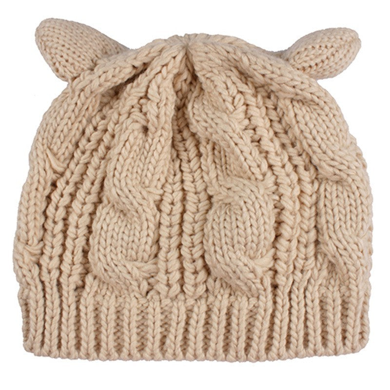 3D Cat-Ear Knit Beanie