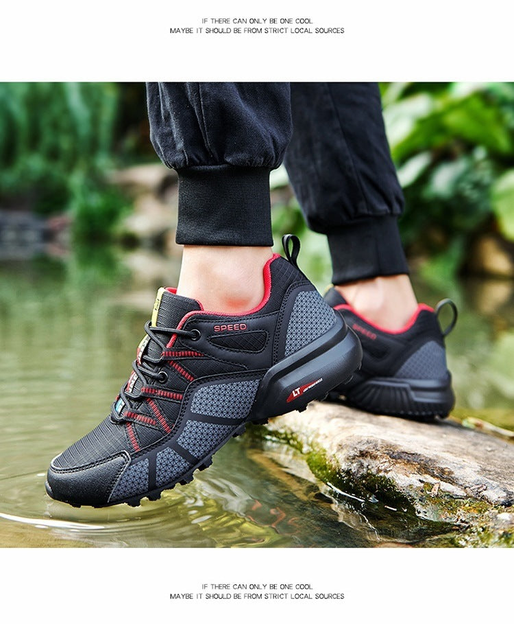 Lightweight Breathable Men's Mesh Outdoor Sports And Casual Hiking Shoes