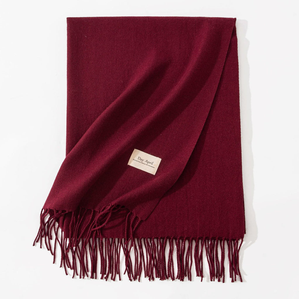 Cashmere-Feel Tassel Scarf