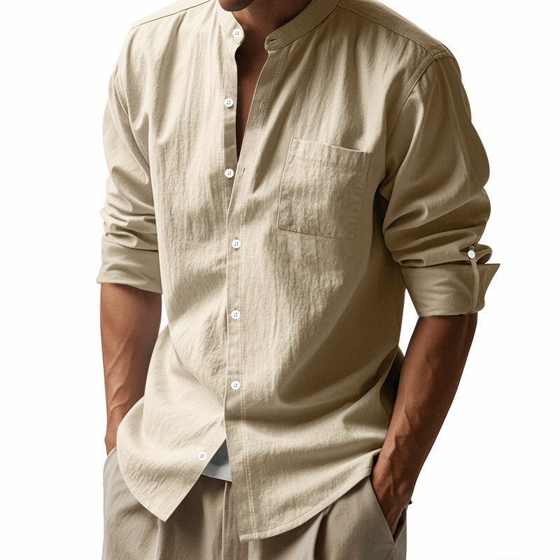 Stand-Collar Pocket Shirt product image