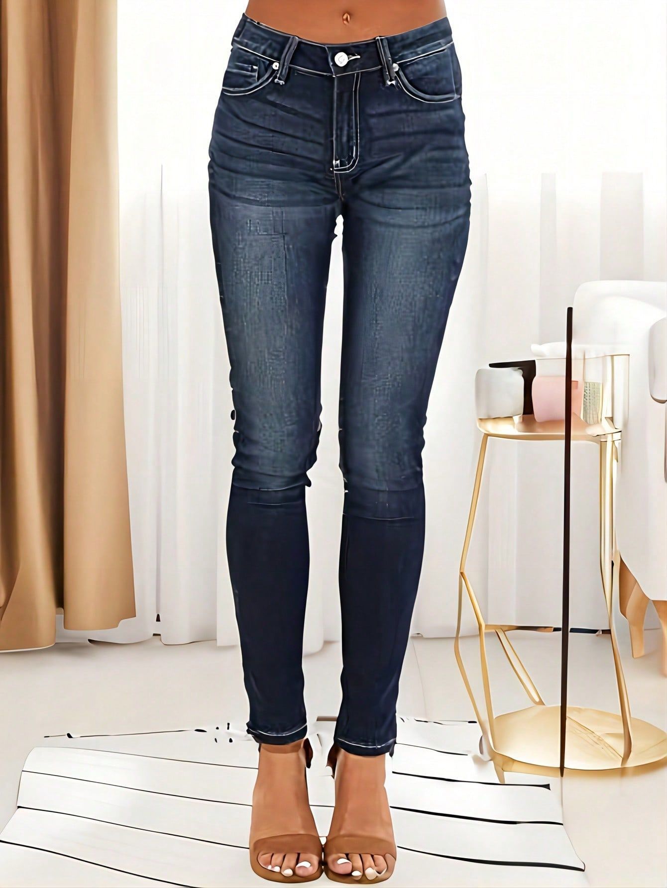 Women's Slim Fit Stretch Skinny Trousers