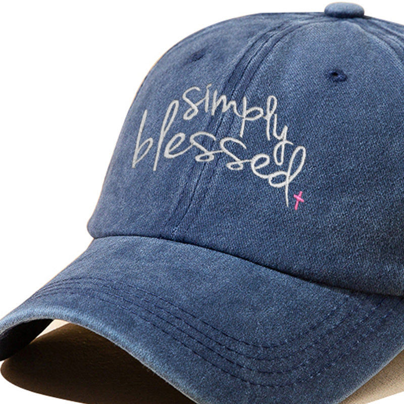 “Simply Blessed” Embroidered Cap