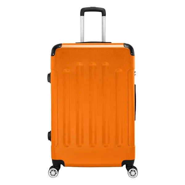 3-in-1 Portable ABS Trolley Case 20inch 24inch 28inch Orange