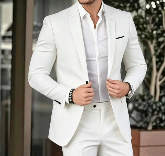 Elegant Banquet Gown Slim-Fit Fashionable Suit And Trousers For Men