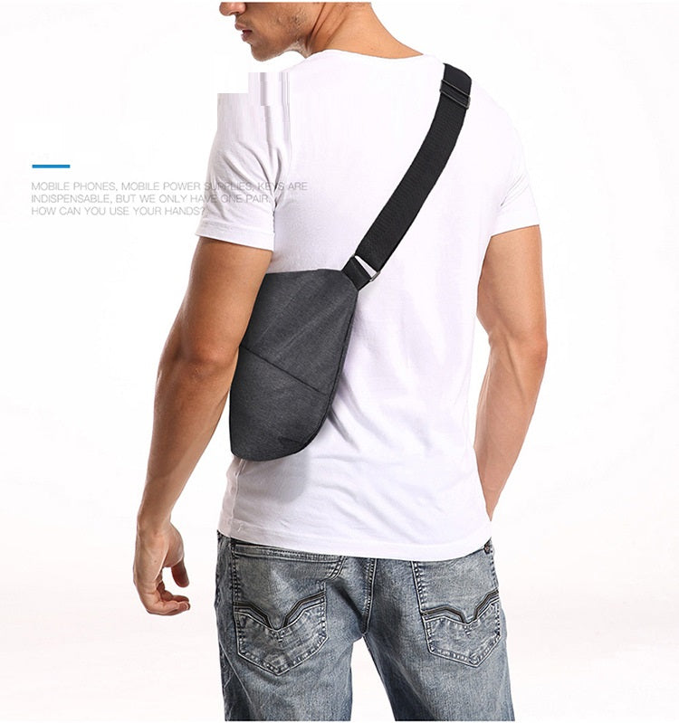 Anti-Theft Canvas Chest Bag product image