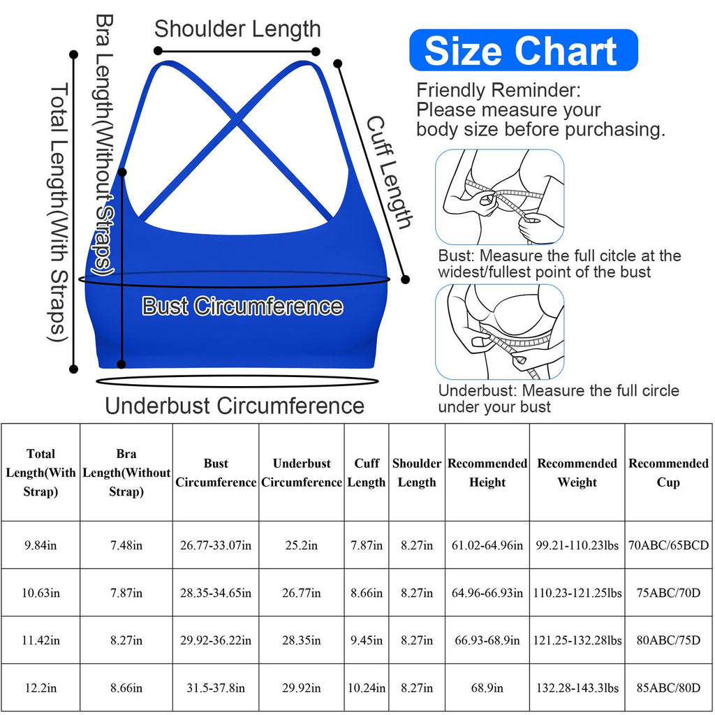 Cross-Back Padded Sports Bra