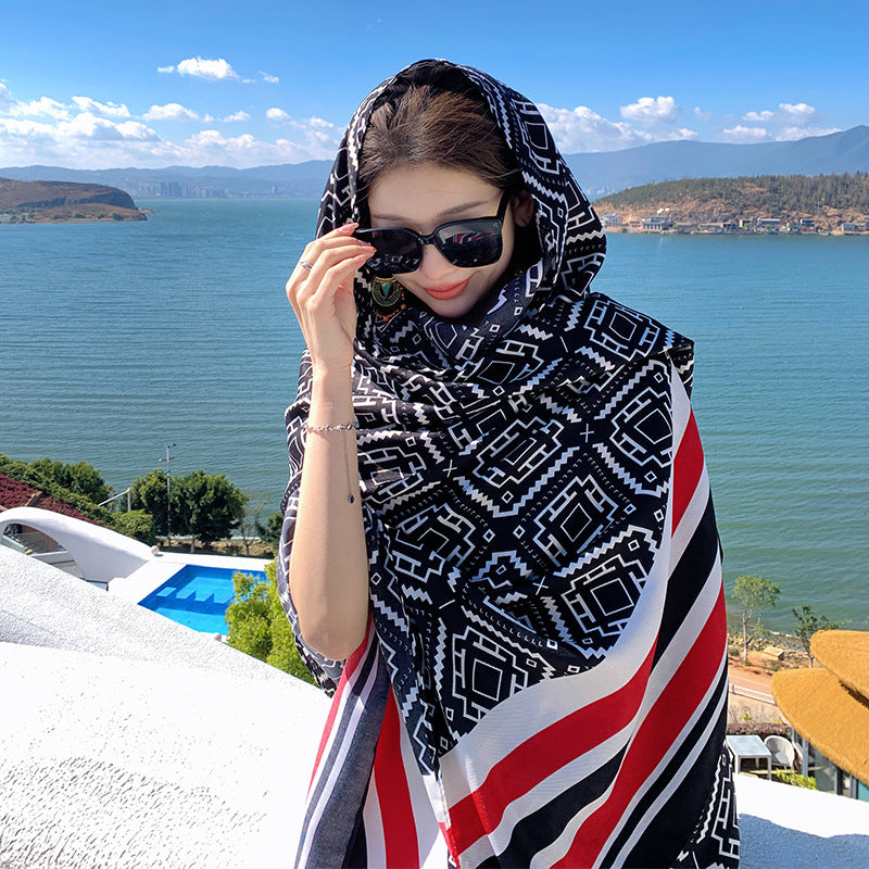 Ethnic Print Travel Scarf product image